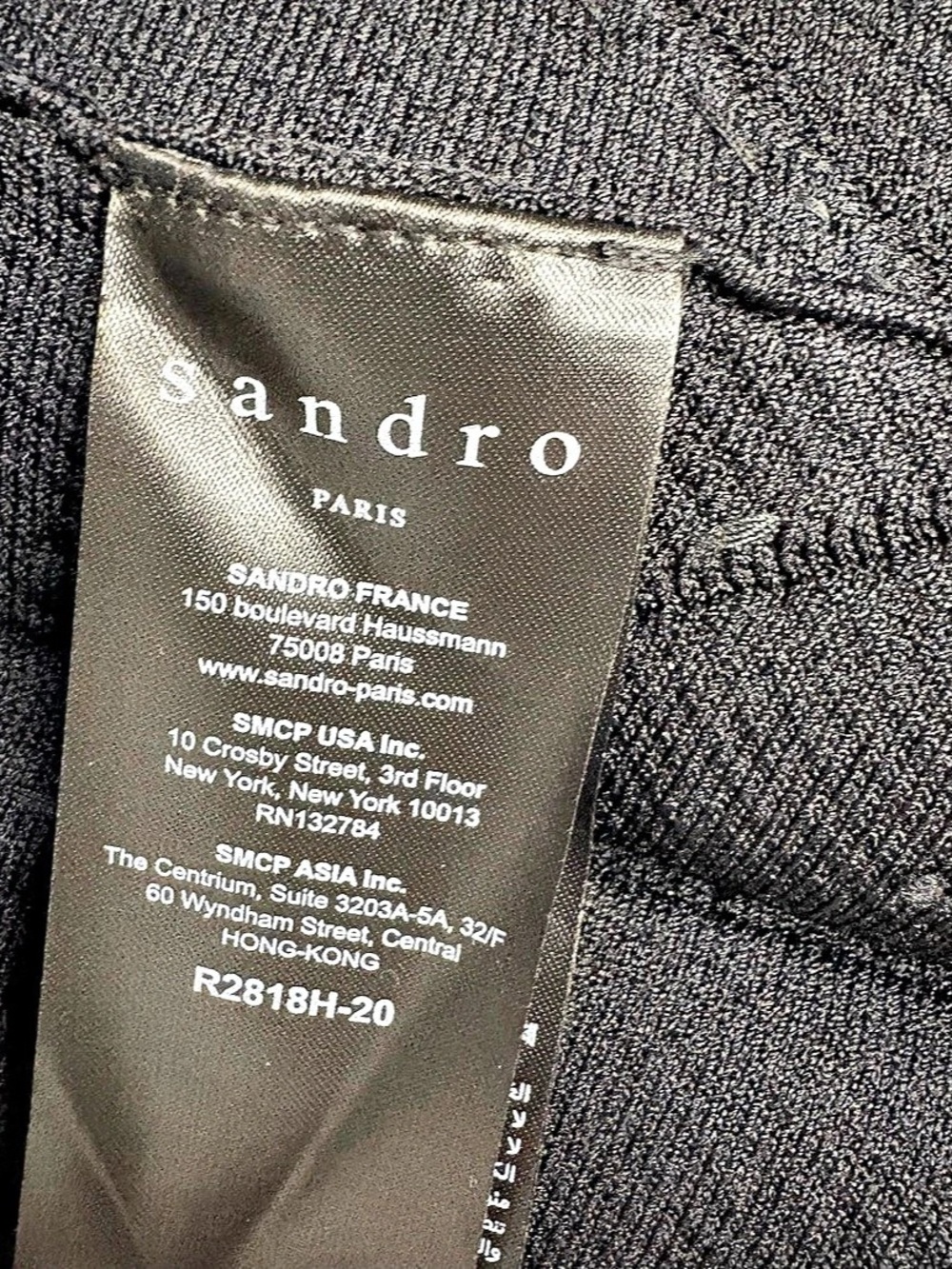 Sandro Studded Black Midi Dress Like New - Picture 2 of 7